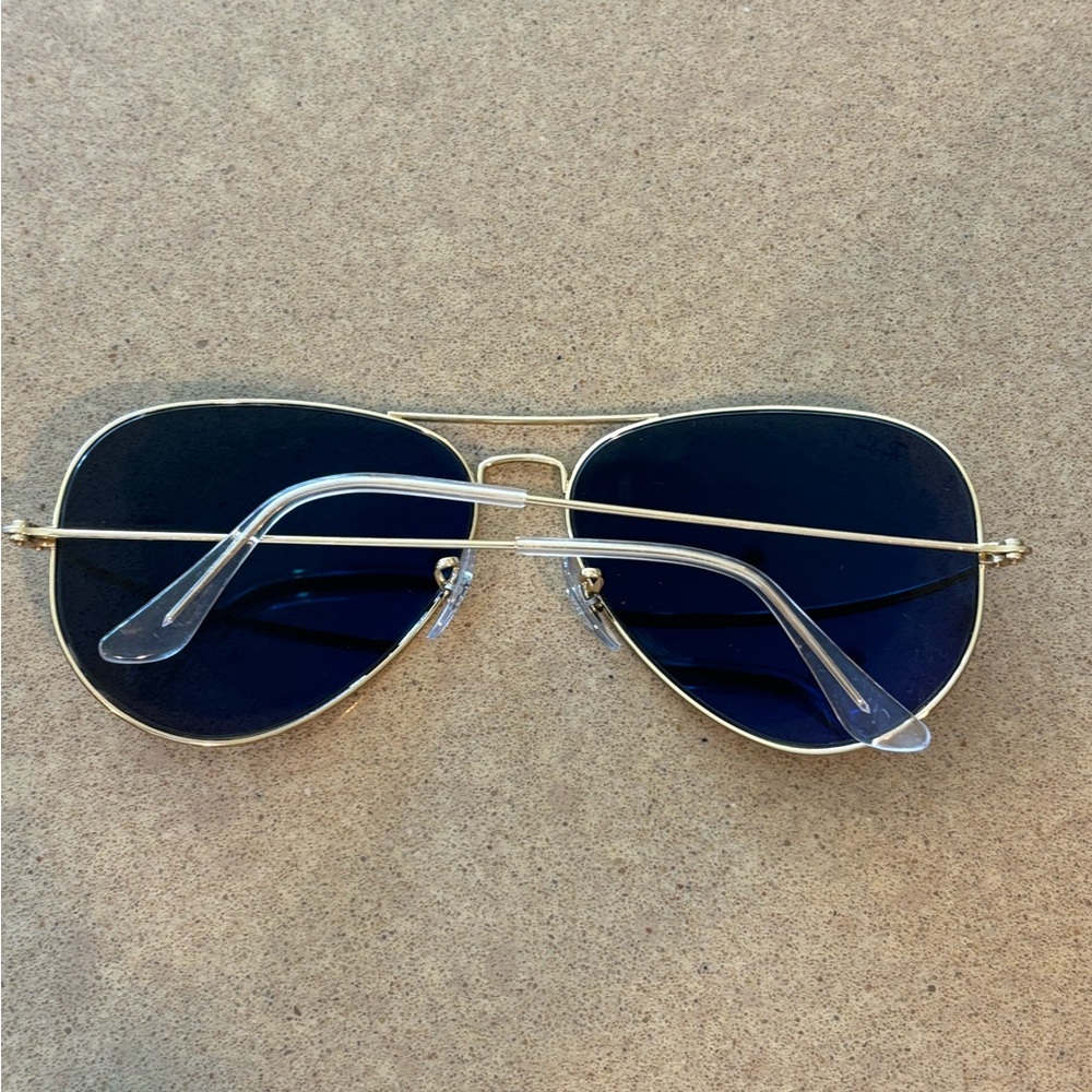 Classic Ray Ban aviators gold rim, polarized, scratched, need replace lens - Picture 4 of 7